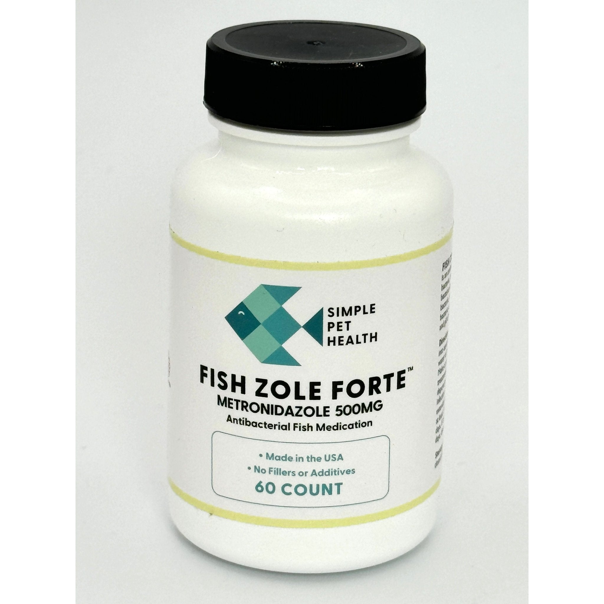 Fish Zole Forte™ - Metronidazole 500 mg 60 Count - Fish Mox Direct
